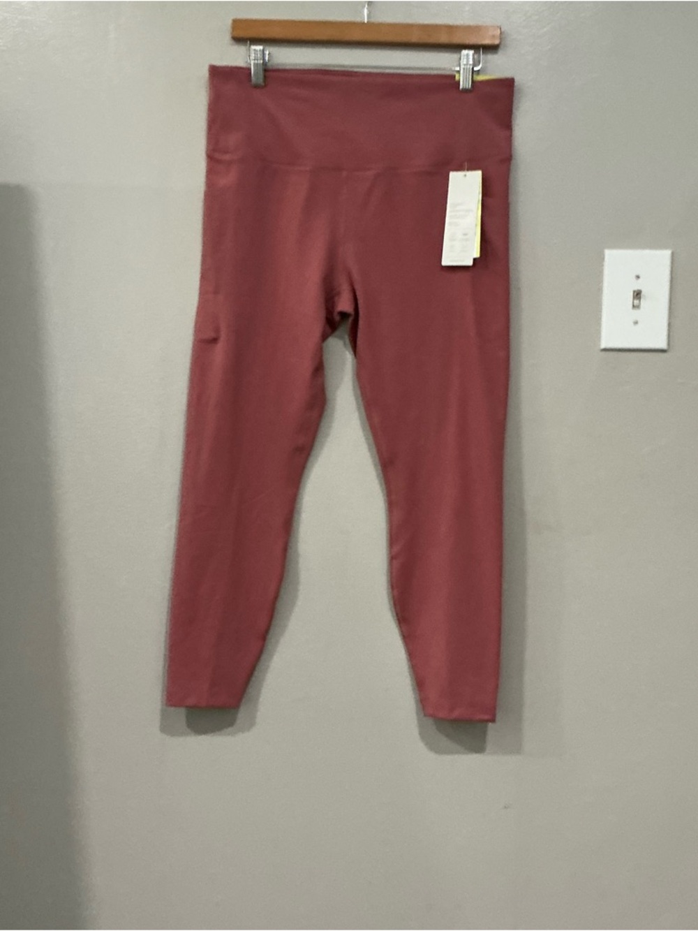 Women’s High-Waist Active Leggings   Dusty Rose. XXL
